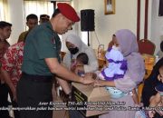Lawan Stunting, Kopassus Salurkan Bantuan Nutrisi Tambahan dan Sembako