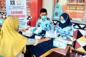Peringati HBP Ke-59, Rutan Kota Agung Beri Layanan Kesehatan Masyarakat