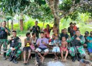 Cipta Harmonisasi, Satgas Yonif 132/BS Kunjungi Warga Kp. Kalimao