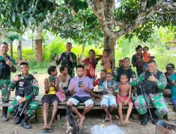 Cipta Harmonisasi, Satgas Yonif 132/BS Kunjungi Warga Kp. Kalimao