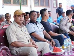 Muhammad Faisal Resmikan Turnamen Bola Voli Antar Desa se Kabupaten Kampar