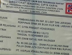 Diduga Bermasalah, BARAPAKSI Minta APH Proaktif Kroscek Proyek IPA Bilah Hilir Senilai Rp 60 Miliar