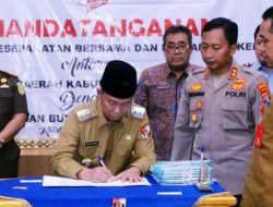 Bentuk MPP, Pemkab Lampura, Instansi Vertikel dan BUMN Lakukan MoU