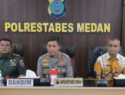 Kapolrestabes Medan Pimpin Vidcon Lintas Sektoral