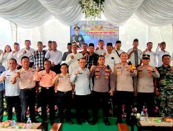 Kapolres Hadiri Deklarasi Penandatangan Komitmen Cakades di Mapolsek SS III