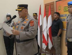 Kapolres Bireuen Pimpin Sertijab Kabag Ops, Kasat dan Kapolsek