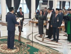 Pj.Bupati Lantik Pejabat Tinggi Pimpinan Pratama dan Pejabat Administrator