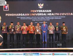 Peduli Kesehatan Masyarakat, Pj Bupati Mura Terima Penghargaan dari Wapres