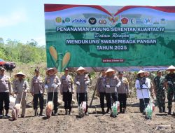 Polres Aceh Besar Tanam Jagung Serentak Dukung Swasembada Pangan Nasional