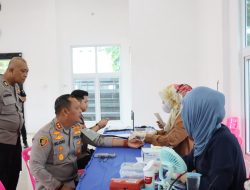 Polres Aceh Besar Tebar Kepedulian Lewat Donor Darah di HUT Humas Polri ke-74