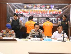 Polres Aceh Singkil Ungkap Kasus Pelecehan Seksual, Curi Motor, dan Ilegal Fishing