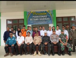 Ketua DPRD Mura Hadiri Peresmian Puskesmas Desa Hingan Tokung