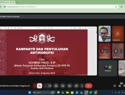 SOSIALISASI SURVEI PENILAIAN INTEGRITAS (SPI) PENDIDIKAN, ANTI KORUPSI PADA SATUAN PENDIDIKAN JENJANG SD DAN SMP SE KABUPATEN MURUNG RAYA.