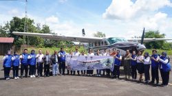 Bupati Resmikan Penerbangan Perdana PT. Smart Cakrawala Aviation