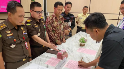 Kejari Muara Enim Terima Penitipan Pengganti Kerugian Negara Korupsi Hibah Koni