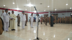 Bupati Nisel Lantik Pj Sekda Amsarno Sarumaha