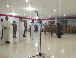 Bupati Nisel Lantik Pj Sekda Amsarno Sarumaha