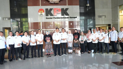 Rapat Koordinasi Pemantauan dan Evaluasi Perbaikan Tata Kelola Pemerintahan, di Gedung KPK Jakarta, Rabu (13/05/2026).