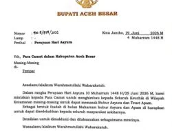 Imbauan Masak Bubur Asyura dari Bupati Aceh Besar Tuai Sorotan, Warga Minta Pemerintah Fokus Pembangunan