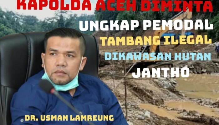 Pengamat Desak Kapolda Aceh Baru Prioritaskan Penertiban Tambang Emas Ilegal di Jantho