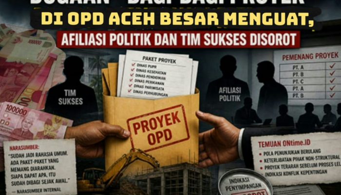 Siapa Dapat Apa? Dugaan Bagi-Bagi Proyek di OPD Aceh Besar Mencuat