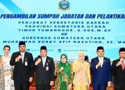 Gubernur Sumut Lantik Timur Tumanggor Sebagai Pj Sekdaprov