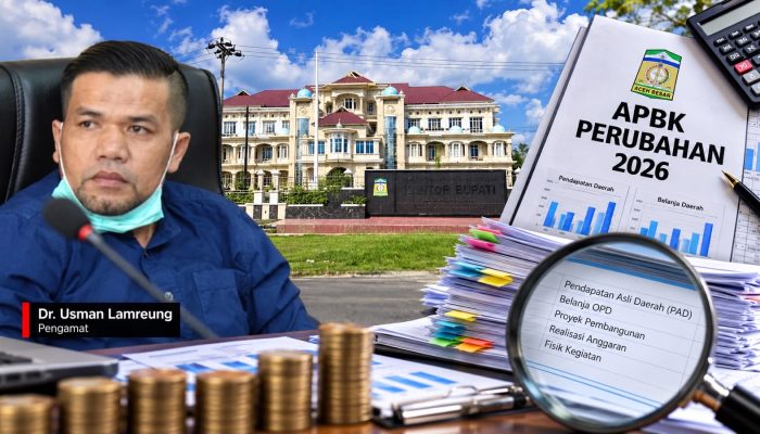 Usman Lamreung Desak Pemkab Aceh Besar Buka Rincian APBK Perubahan 2026