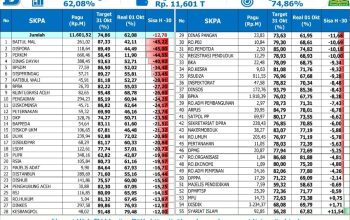 Realisasi APBA 2026 Baru 62,08 Persen, TTI Desak Percepatan Kinerja SKPA