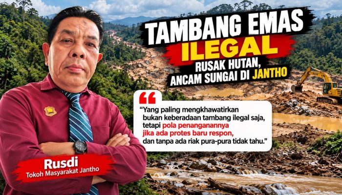Jantho dalam Kepungan Tambang Emas Ilegal, Rusdi SH: Jangan Tunggu Bencana Baru Bertindak